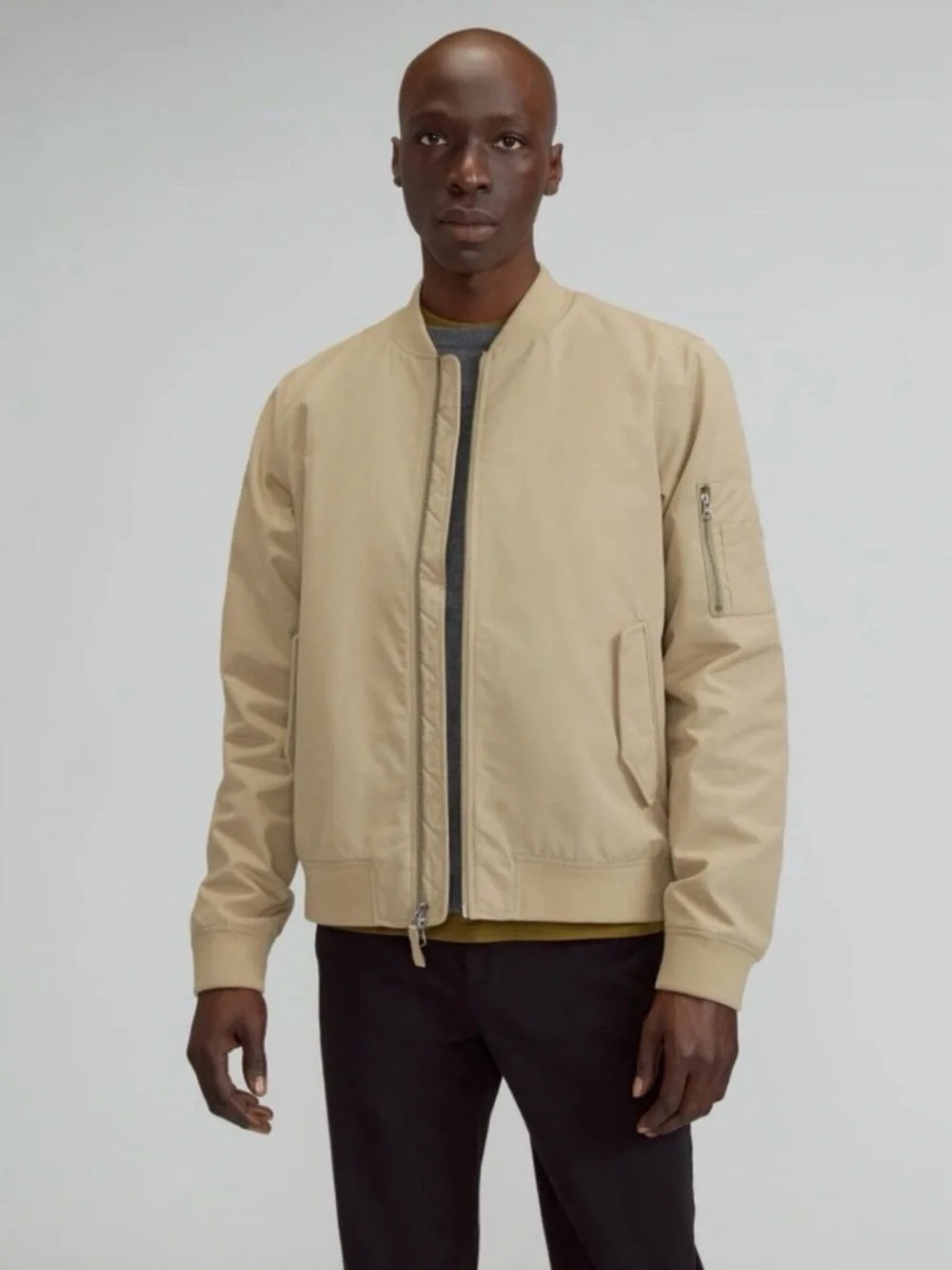 NWT Everlane Uniform The Bomber‎ Trench Coat Khaki Mens Jacket